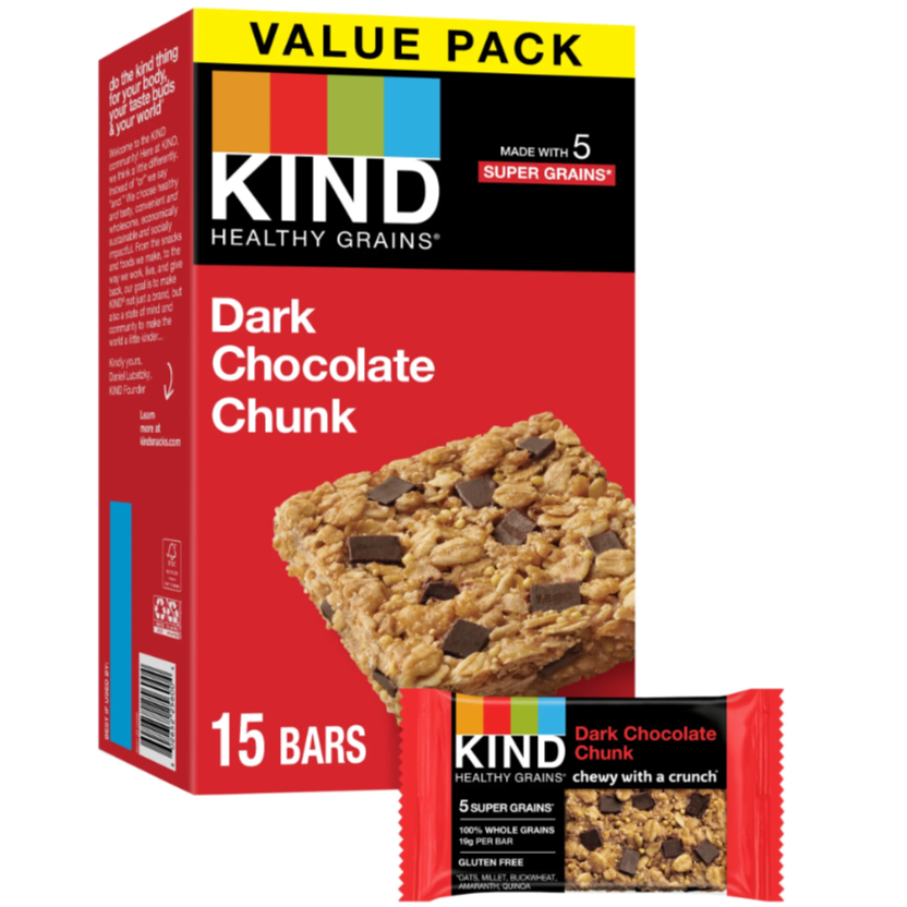 Kind Healthy Grain Granola Bars Dark Chocolate Chunk 15 ct