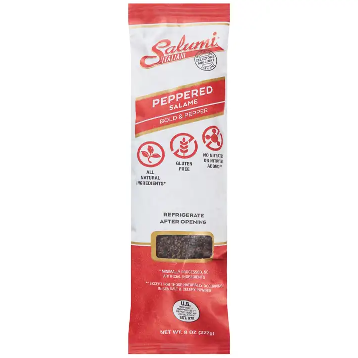 Salumi Italiani Peppered Salame  8 oz