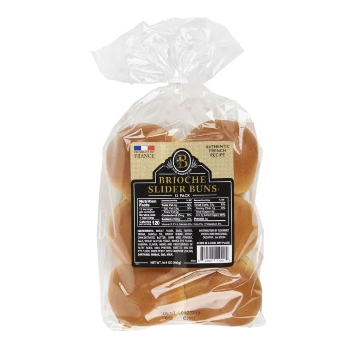 Boulangerie Brioche Slider Buns 1.4 oz 12 ct