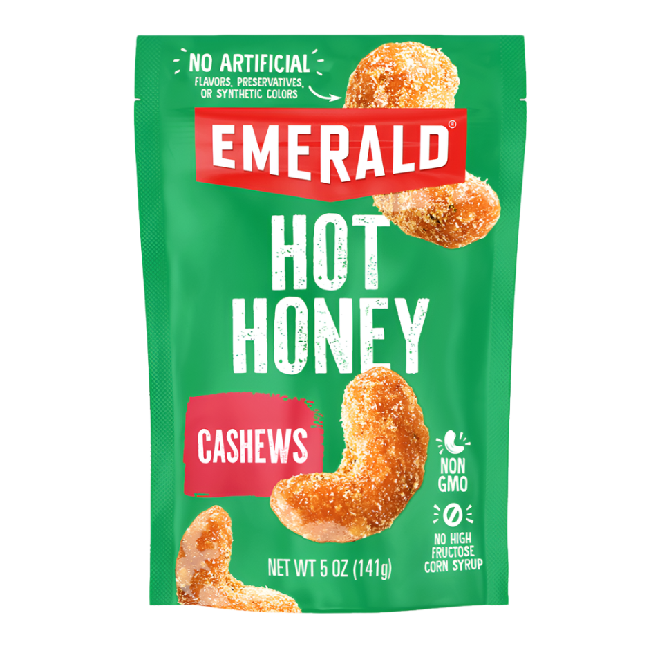 Emerald Hot Honey Cashews  5 oz