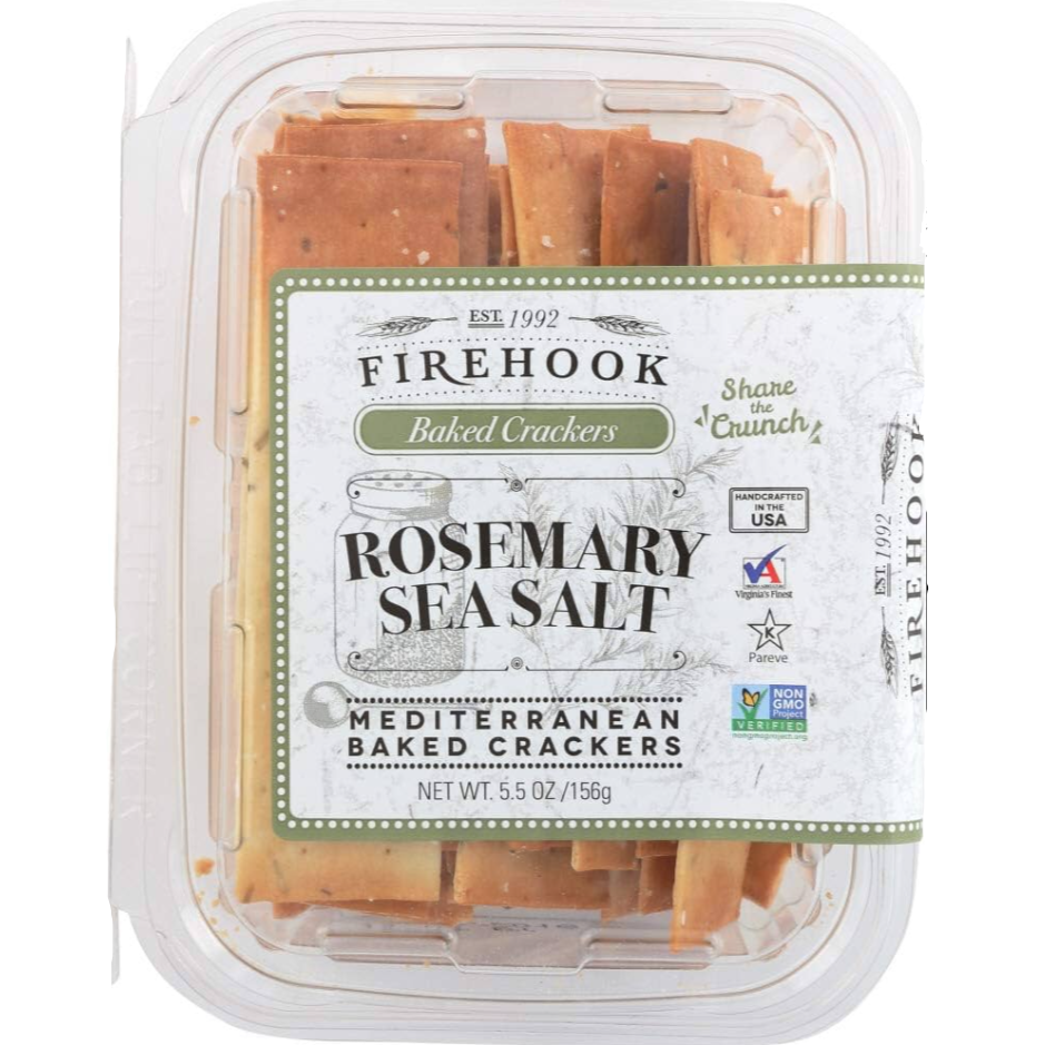 Firehook Rosemary Sea Salt Organic Crackers 5.5 oz