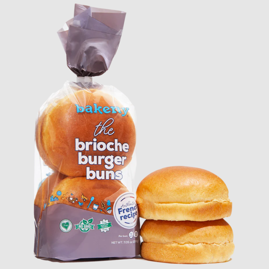 Bakerly Brioche Burger Buns 7 oz 4 ct