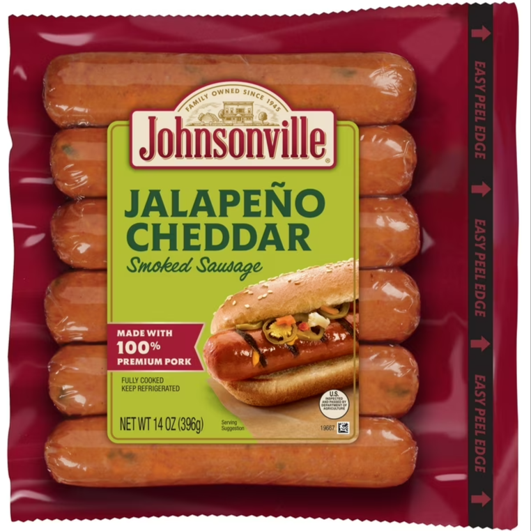 Johnsonville Jalapeño Cheddar Smoked Sausage  14 oz