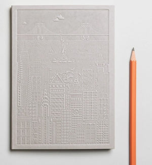 The New York Notebook Hand Pressed Cover Impression