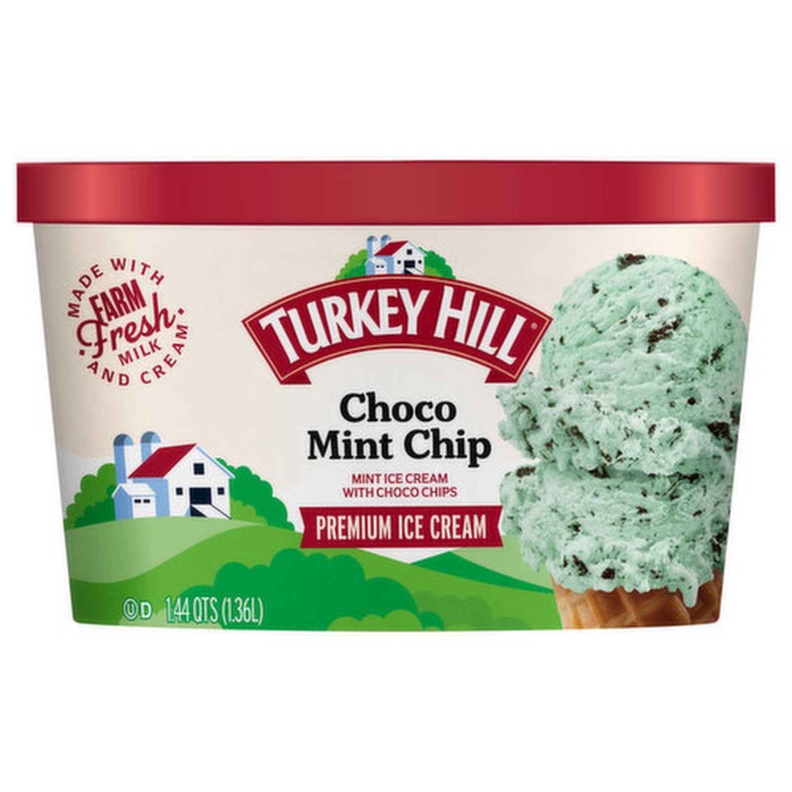 Turkey Hill Choco Mint Chip Ice Cream 48 oz