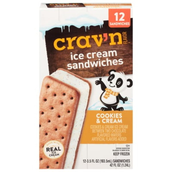 Crav'n Flavor Ice Cream Sandwiches 12 ct