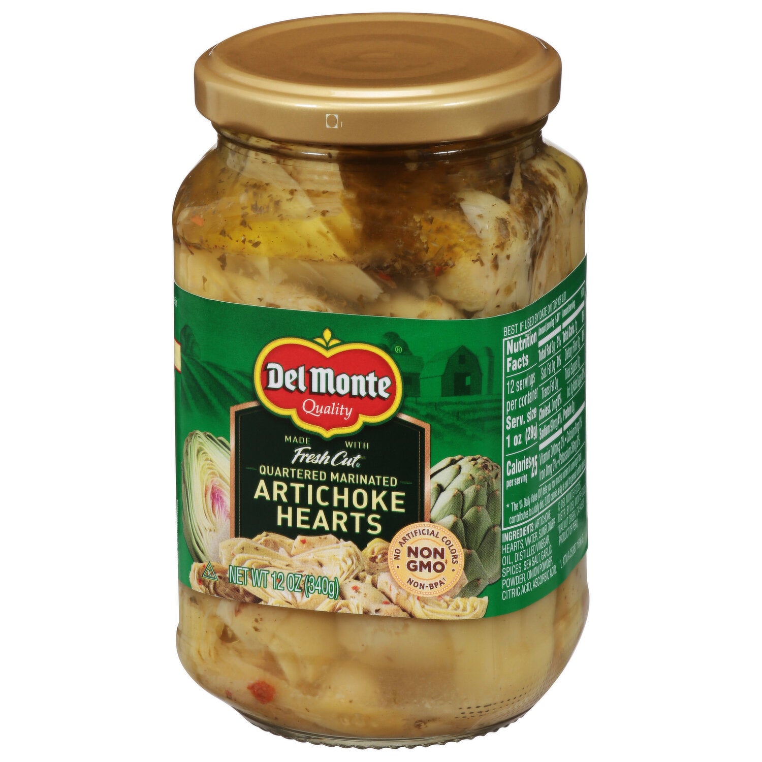 Del Monte Marinated Artichoke Hearts Quartered  12 oz