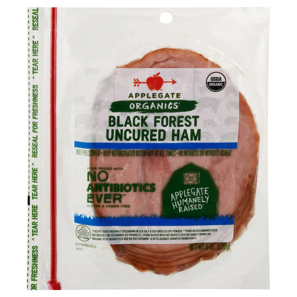 Applegate Organics Black Forest Uncured Ham 6 oz