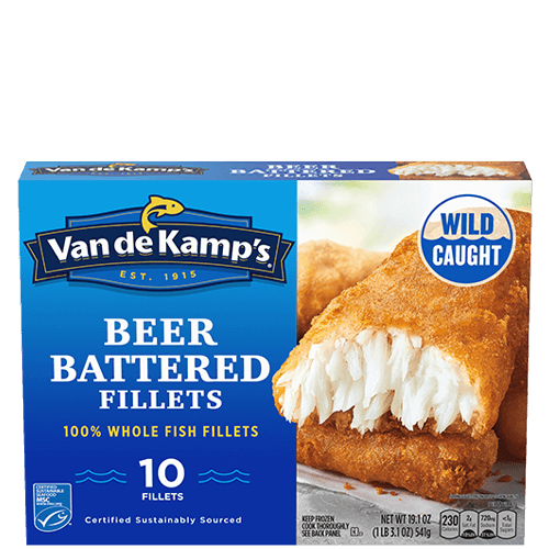 Van de Kamp's Beer Battered Fish Fillets 10 ct