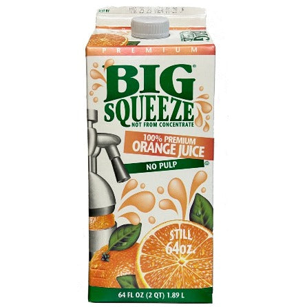 Big Squeeze Orange Juice No Pulp 64 oz