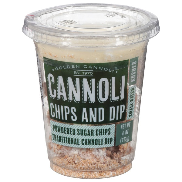 Golden Cannoli Chips & Dip Cup  4 oz