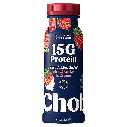 Chobani 15g Protein Strawberries & Cream Greek Yogurt Drink  7 oz