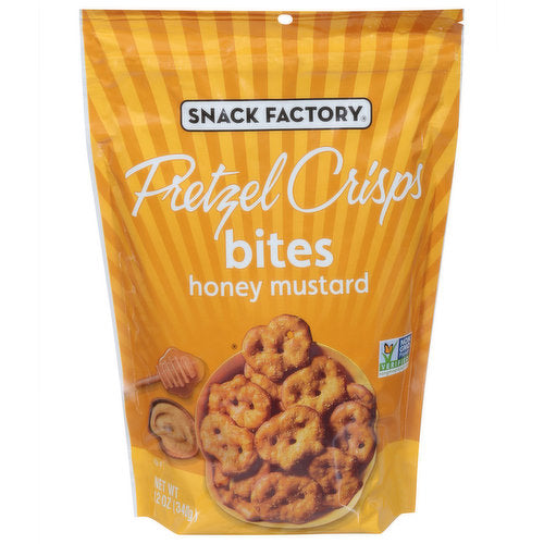 Snack Factory Pretzel Crisps Bites Honey Mustard 12 oz