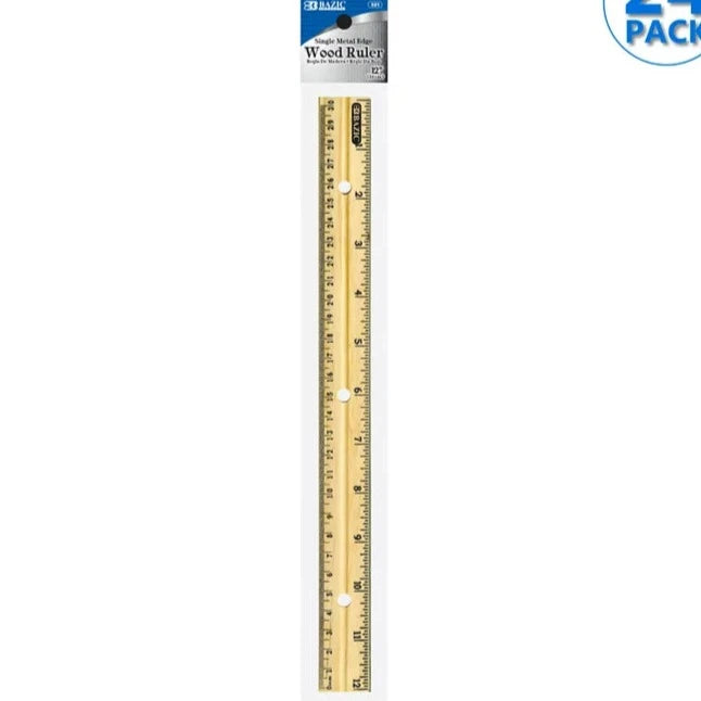 Bazic Wood Ruler