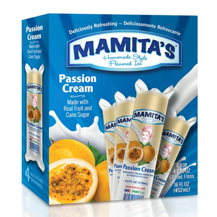 Mamita's Homemade Style Ice Passion Cream 4 oz  4 ct