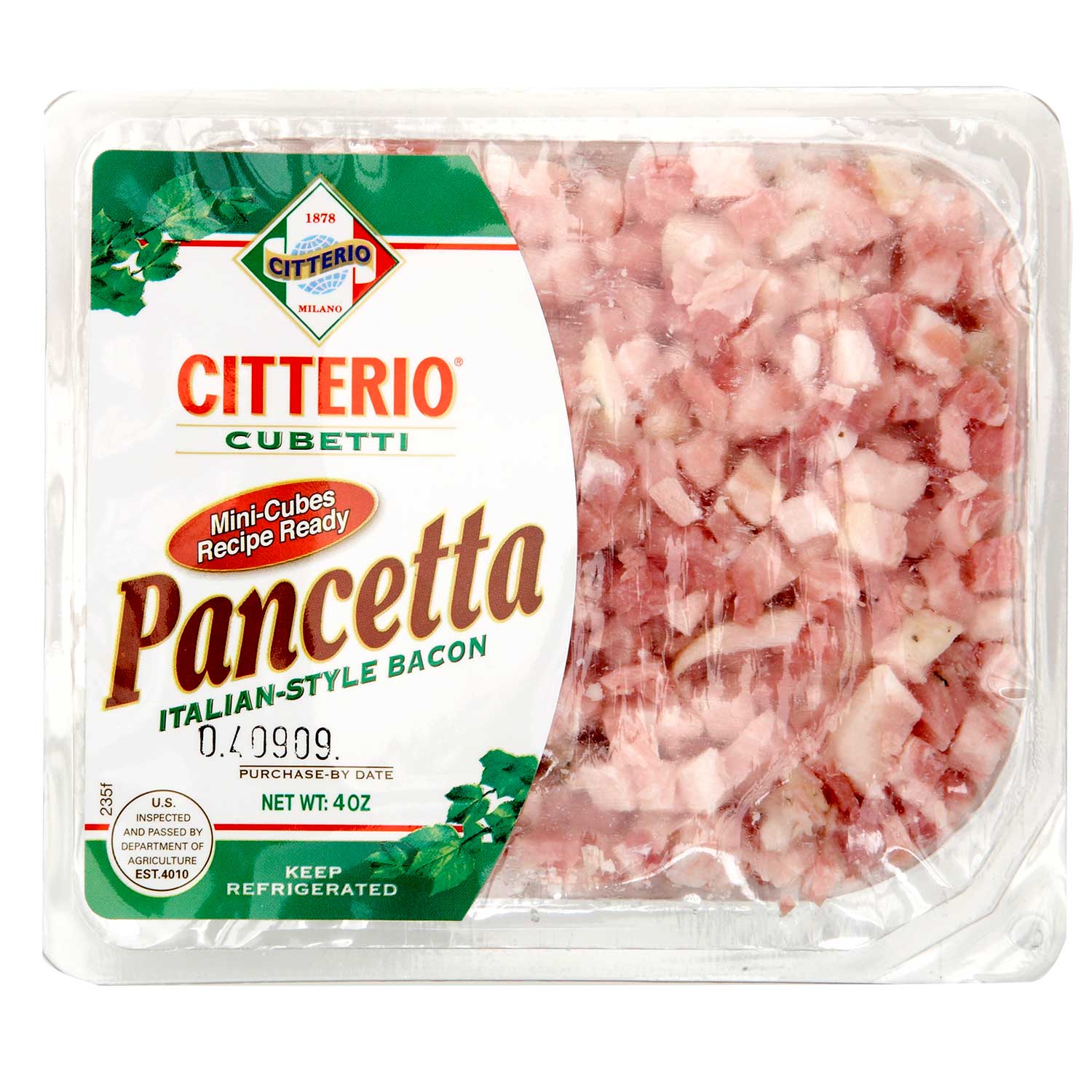 Citterio Cubetti Pancetta 4 oz