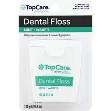 Top Care Mint Waxed Floss 100 yd