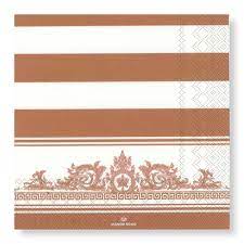 Manor Road Rococo Rose Gold Dinner Napkins 20 ct