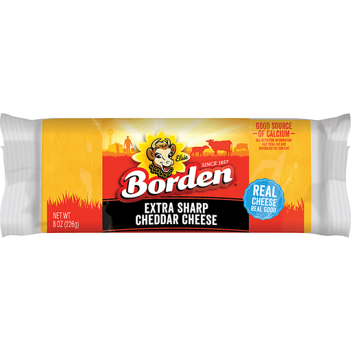 Borden Extra Sharp Cheddar Cheese 8 oz