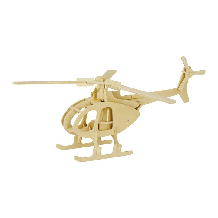 3D Wooden Puzzle Helicopter