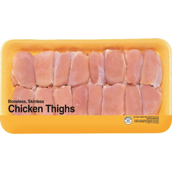 Frozen Boneless Skinless Chicken Thighs Family Pack