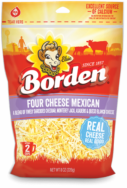 Borden Mexican Blend Shreds 8 oz