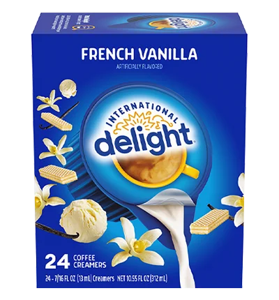 International Delight French Vanilla Creamer Singles 24 ct