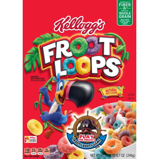 Kellogg's Froot Loops Cereal 8.9 oz