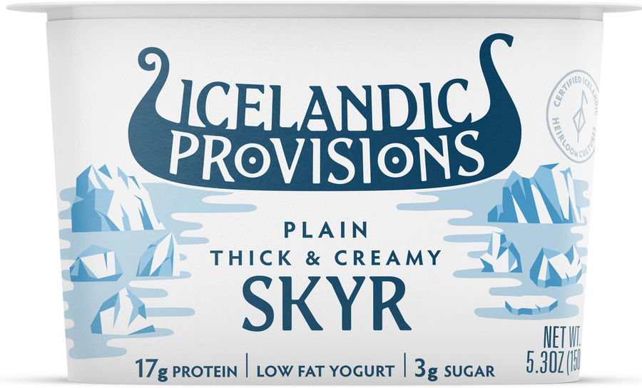 Icelandic Provisions Low Fat Plain SKYR Yogurt 5.3 oz