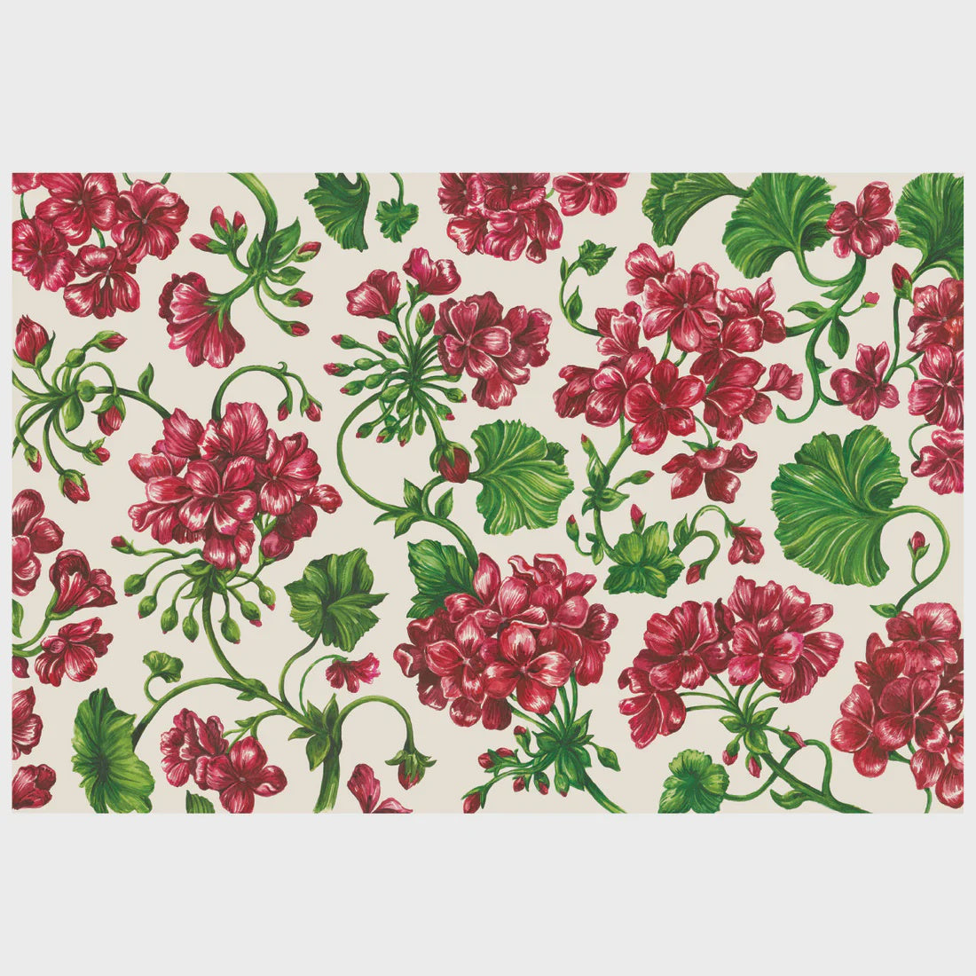 Hester & Cook Geranium Garden Placemat 24 ct