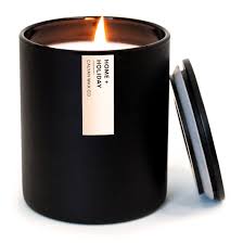 Calyan Wax Co Home & Holiday Matte Black Tumbler Soy Candle  13 oz