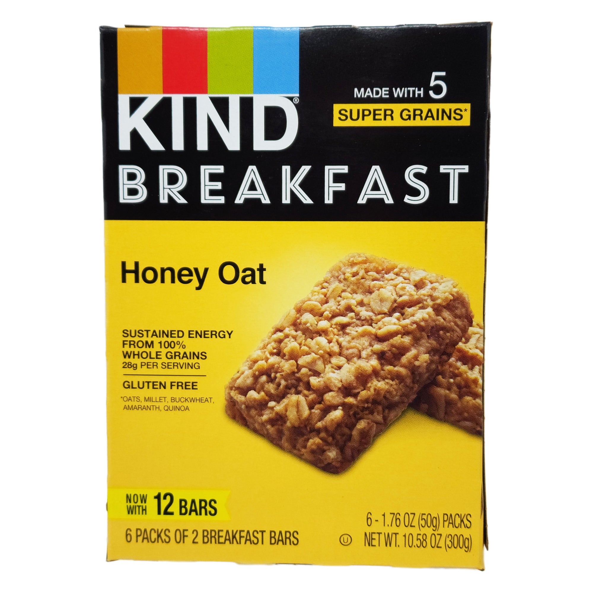 Kind Breakfast Bars Honey Oat 12 bars