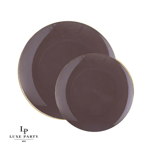 Luxe Party 7.5" Appetizer Plates 10 ct Truffle and Gold