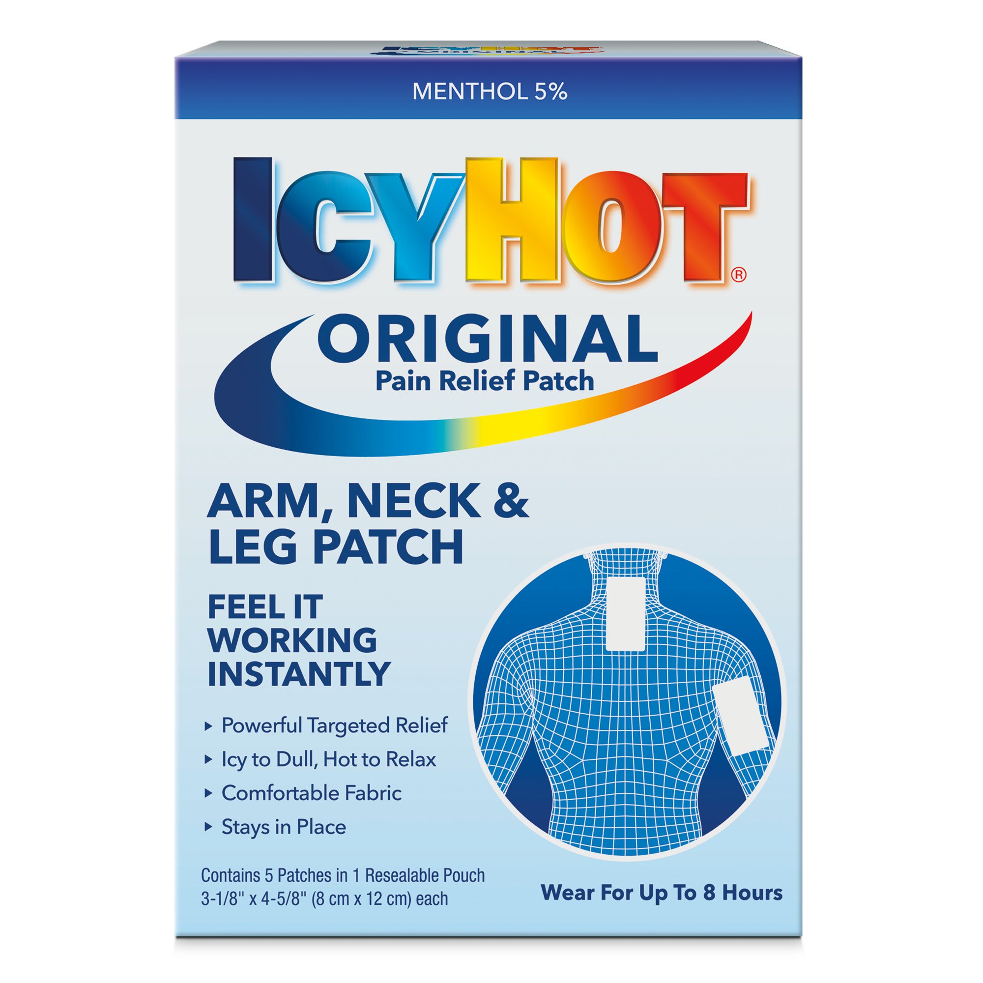 Icy Hot Original Pain Relief Patch  5 ct