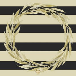 Jade Paper Placemat Classic Wreath 12x16  25 ct
