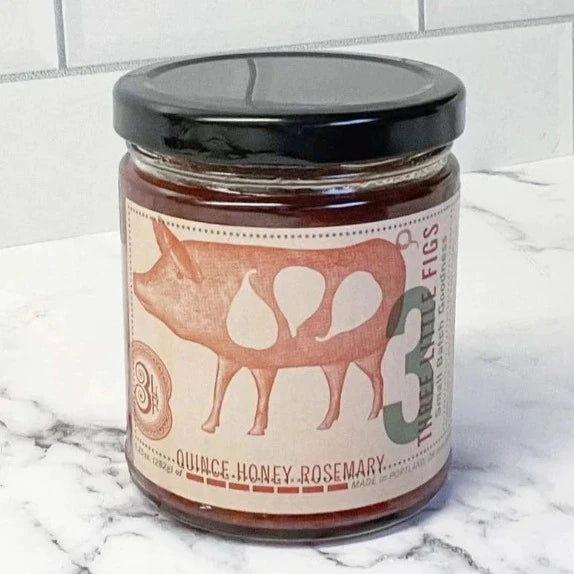 Three Little Figs Quince Honey Rosemary Jam 9.25 oz