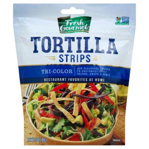 Fresh Gourmet Tri Color Tortilla Strips  3.5 oz