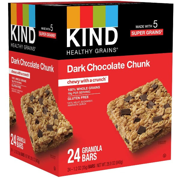 Kind Healthy Grain Granola Bars Dark Chocolate Chunk 24 ct