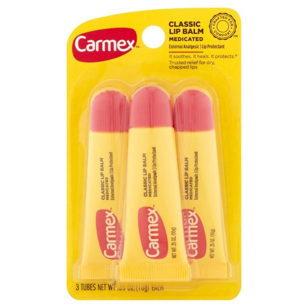 Carmex Classic Lip Balm .35 oz 3 pk