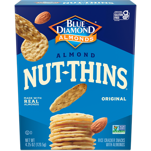 Blue Diamond Almond Nut-Thins Crackers Original 4.25 oz