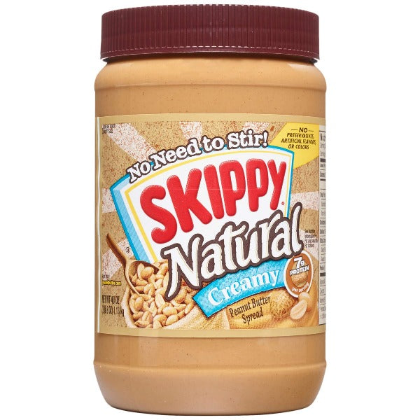 Skippy Natural Creamy Peanut Butter 40 oz