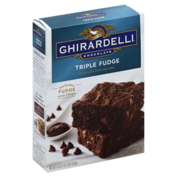 Ghirardelli Chocolate Triple Fudge Premium Brownie Mix  19 oz