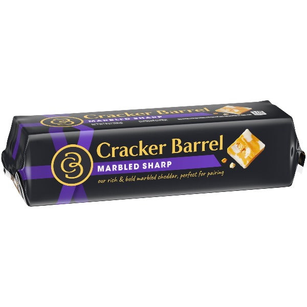 Cracker Barrel Cheese Marbled Sharp 8 oz