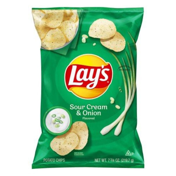 Lay's Sour Cream & Onion Potato Chips 8 oz