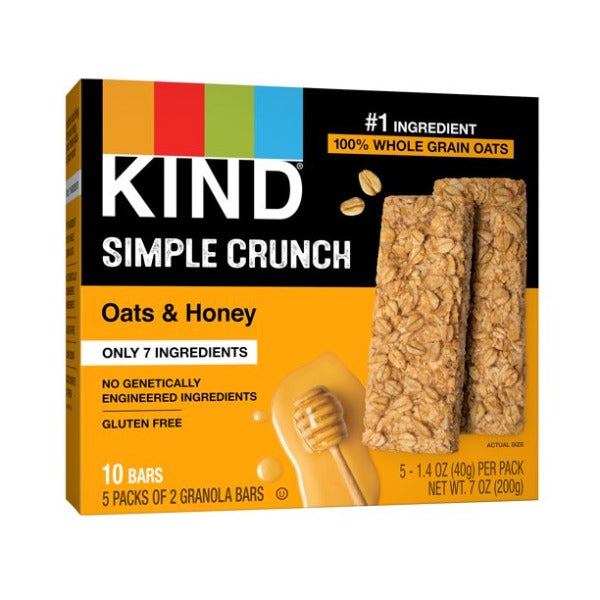 Kind Bars Simple Crunch Oats & Honey 5 ct