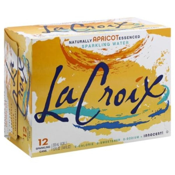 LaCroix Sparkling Water Apricot 12 oz 12 ct