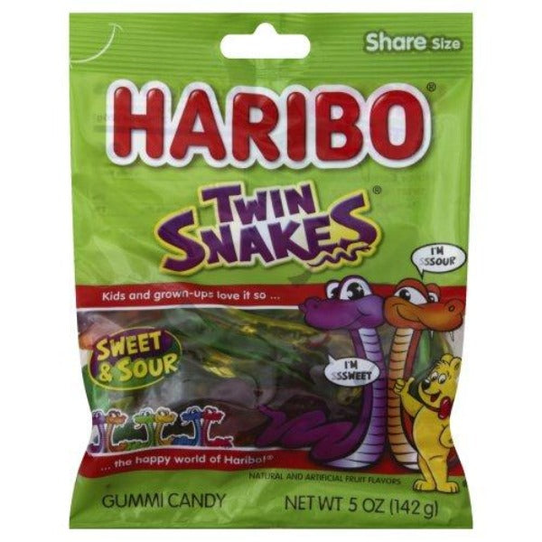 Haribo Twin Snakes 5 oz