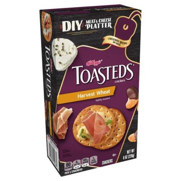 Kellogg's Toasteds Crackers Harvest Wheat 8 oz