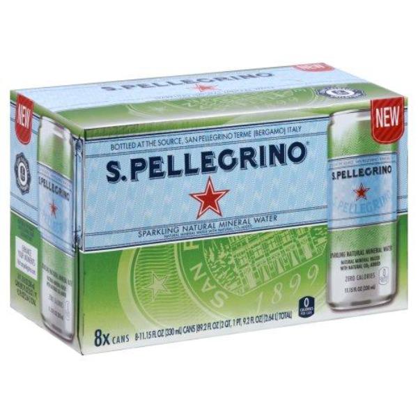 San Pellegrino Sparkling Natural Mineral Water 11.15 oz 8 ct