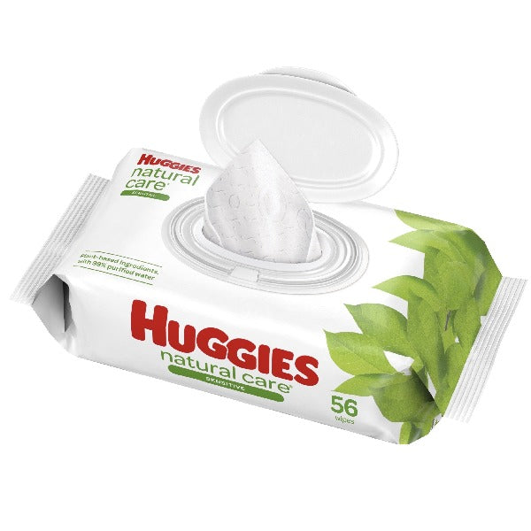 Huggies Natural Care Sensitive Fragrance Free  Baby Wipes 56 ct